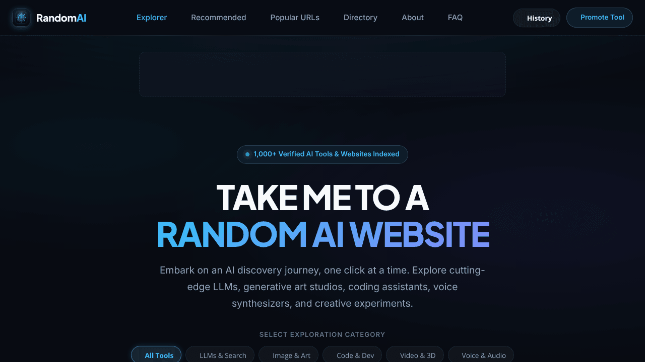 Random AI Website Explorer