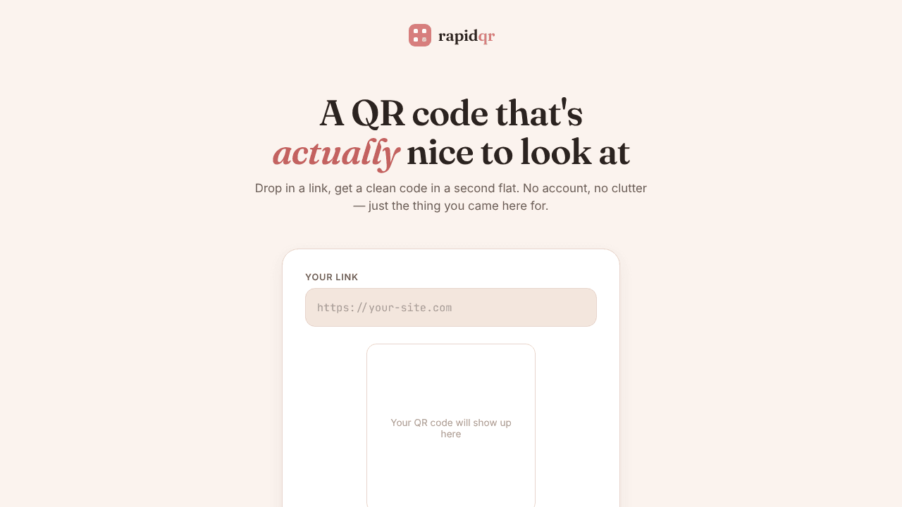 RapidQR -- Smart QR's
