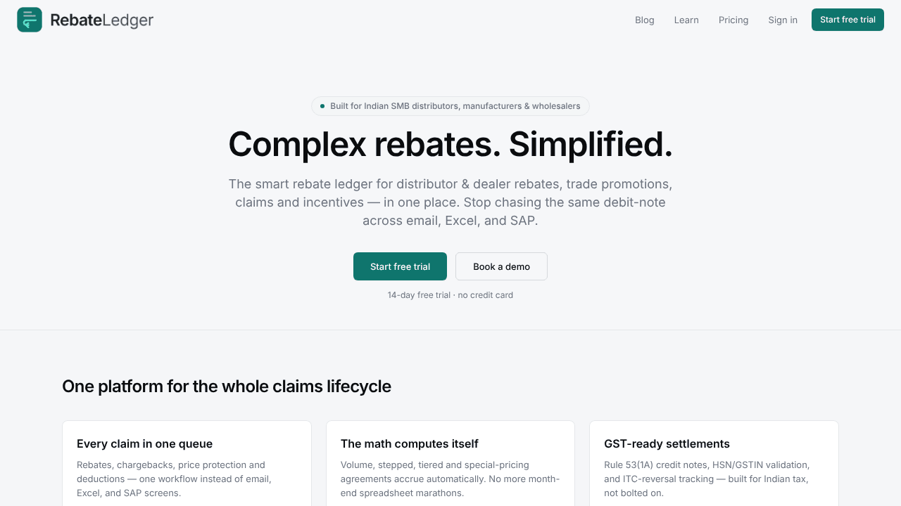 RebateLedger