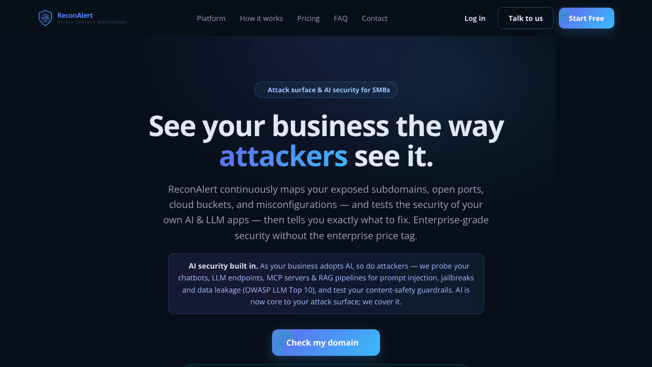 ReconAlert — Attack Surface Monitoring