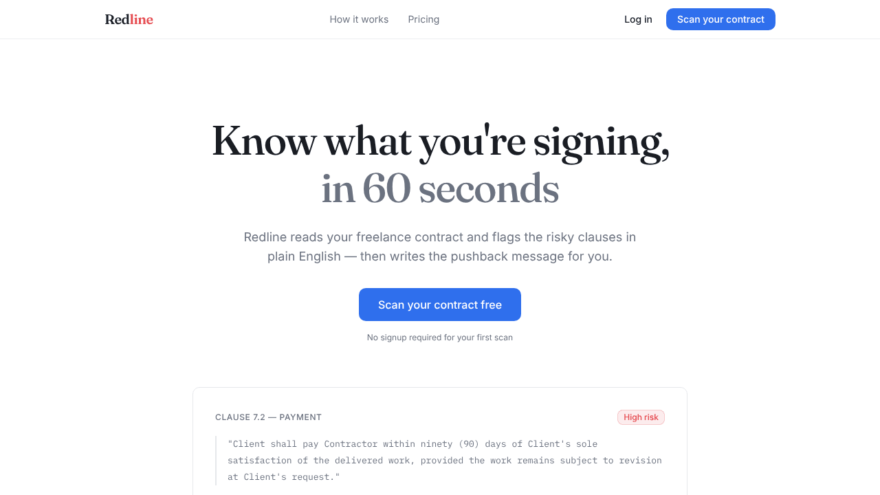Redline — Know what you're signing