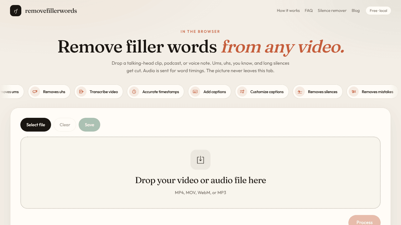 Remove Filler Words