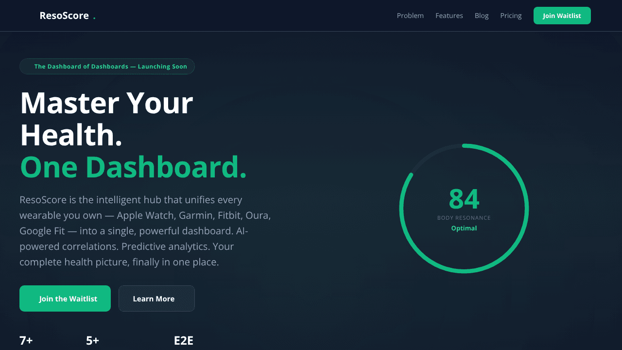 ResoScore — Master Your Health