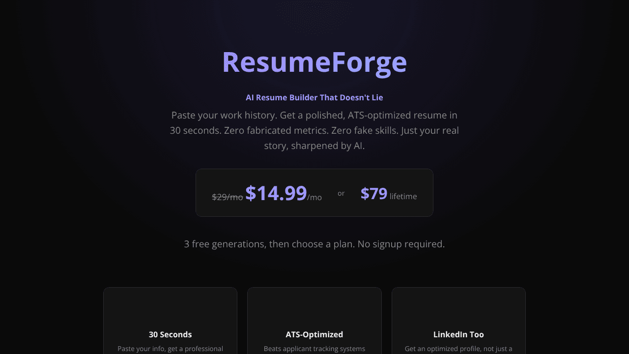 ResumeForge