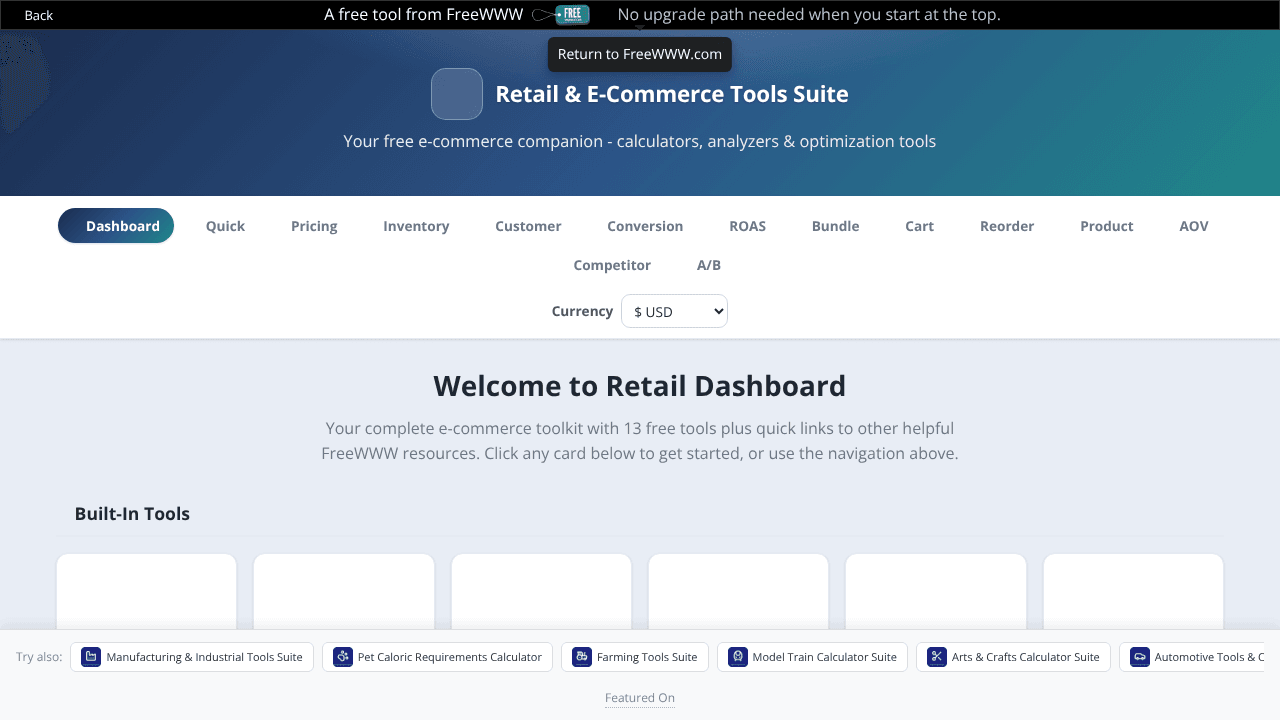 Retail Tool Suite