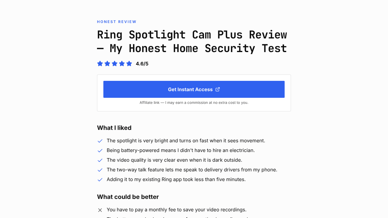 Ring Doorbell Camera