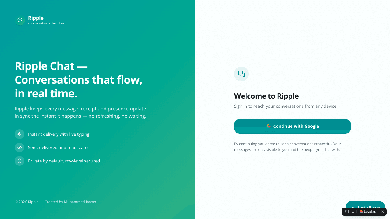 Ripple Chat
