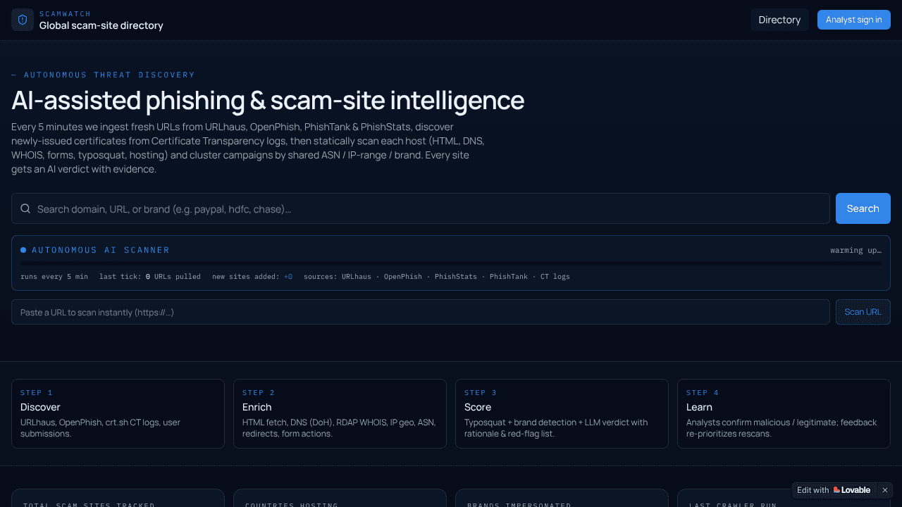 SCAMWATCH X NOVA