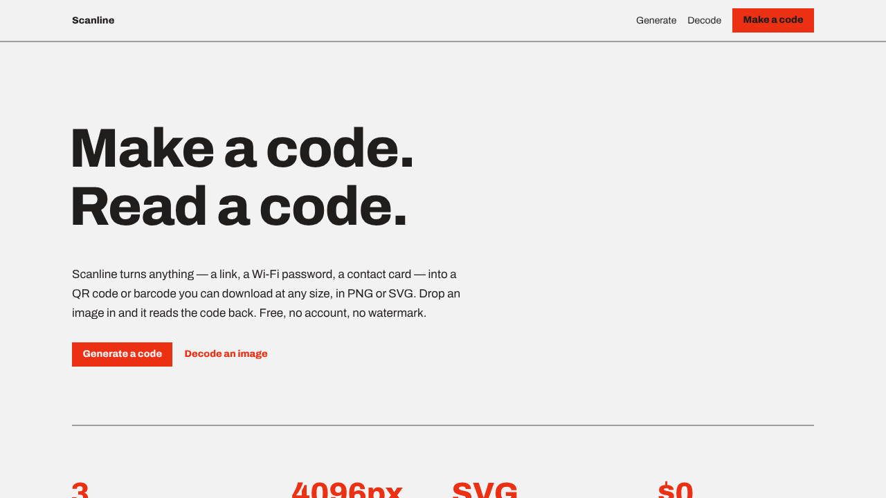 Scanline — QR & barcode tools
