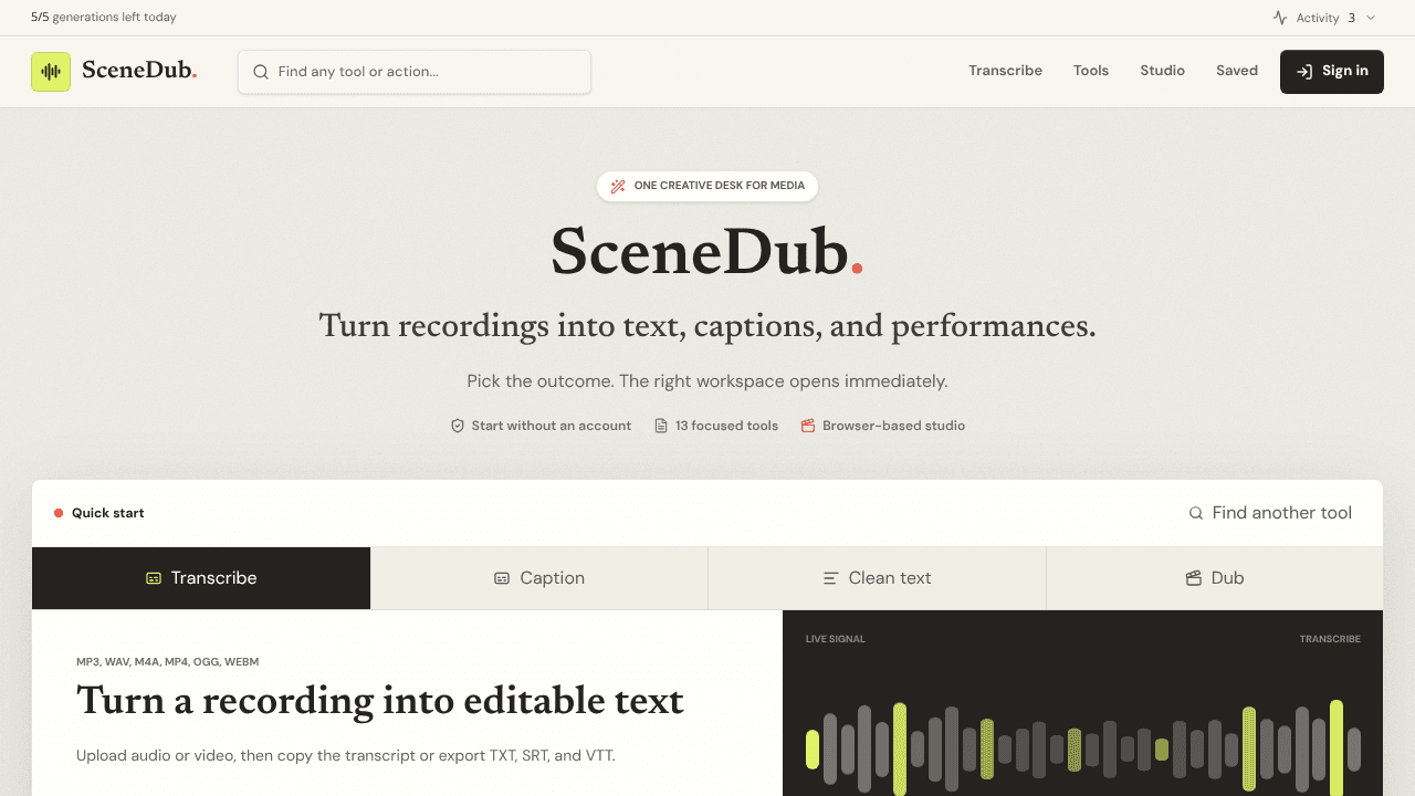 SceneDub