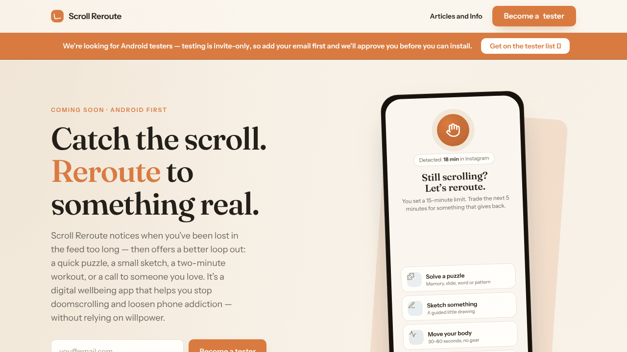 Scroll Reroute