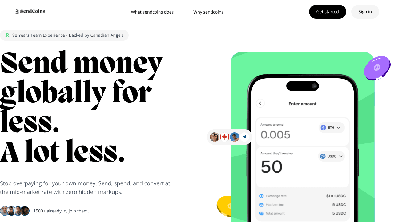 Sendcoins