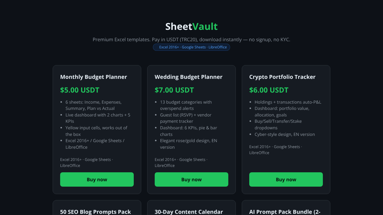 SheetVault