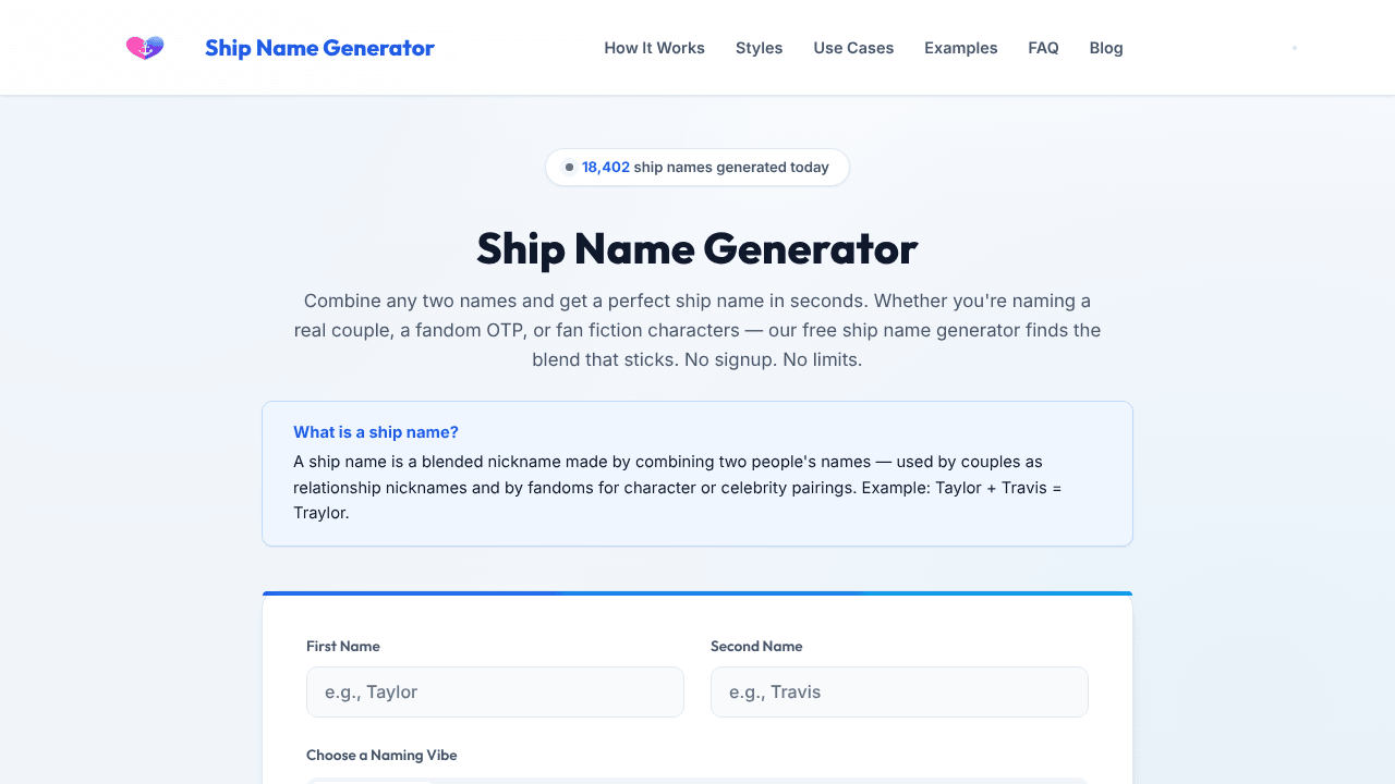 Ship Name Generator