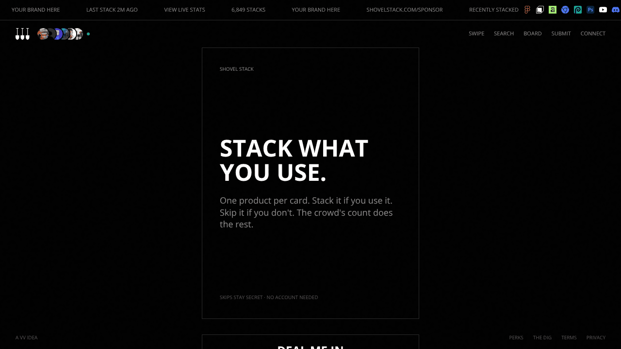 Shovel Stack