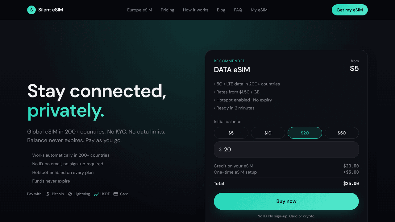 Silent eSIM