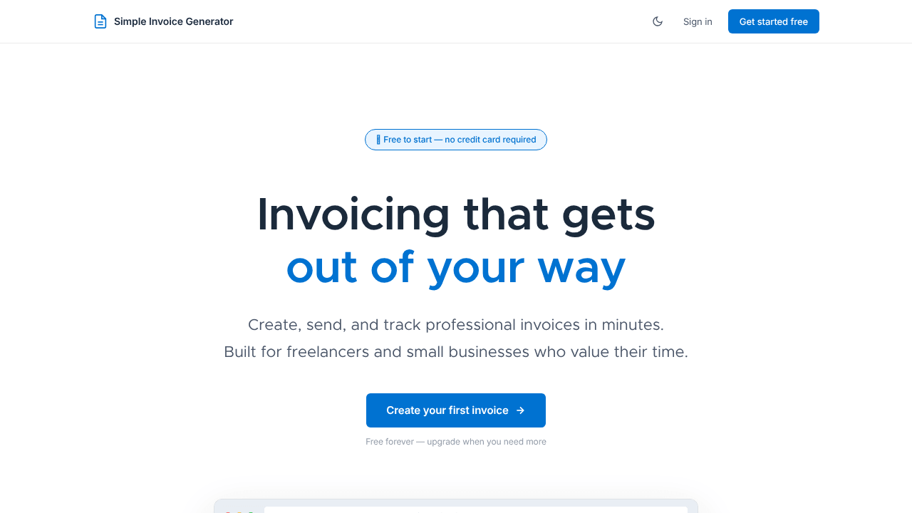 Simple Invoice Generator