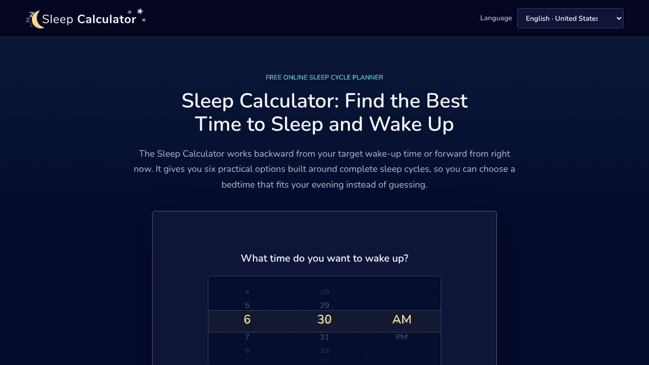 Sleep Calculator