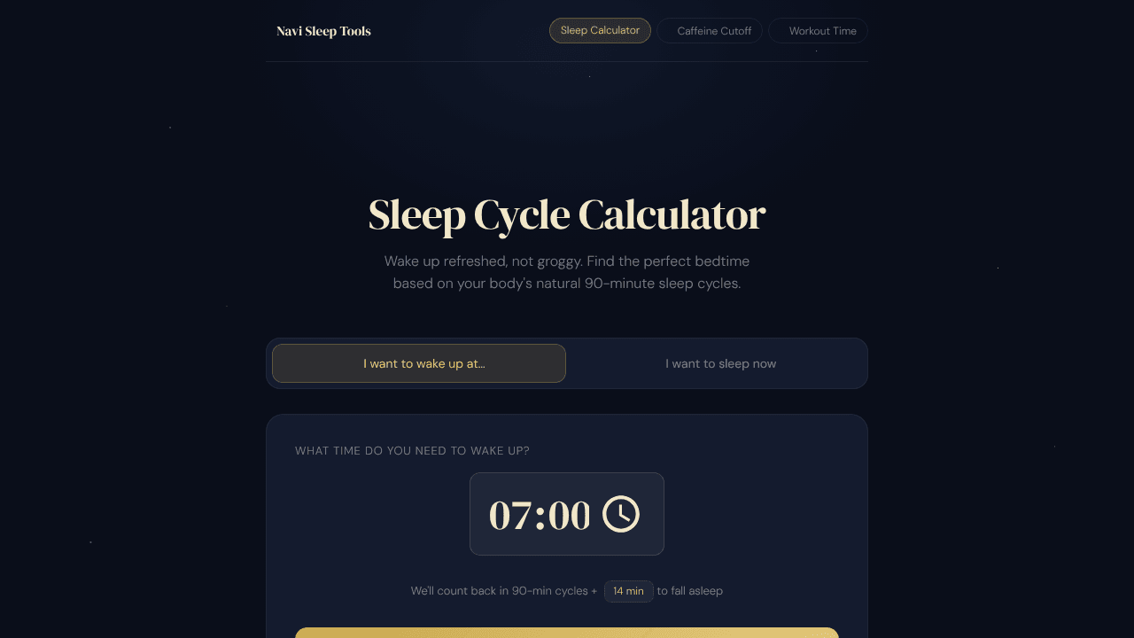 Sleep Cycle Calculator