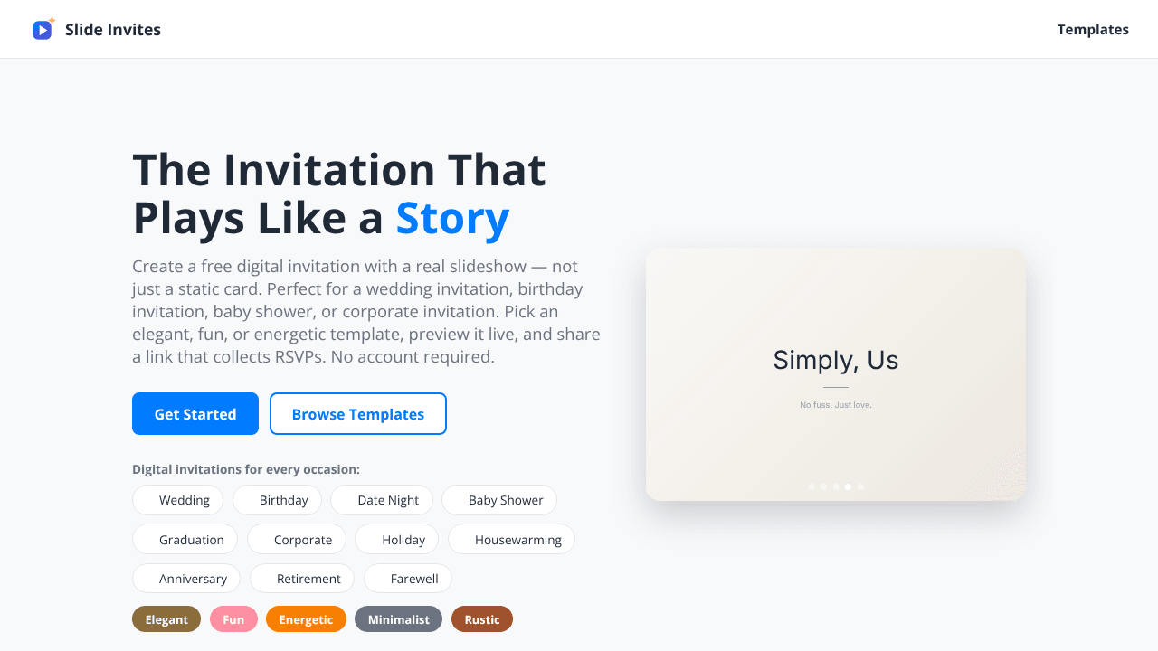 Slide Invites