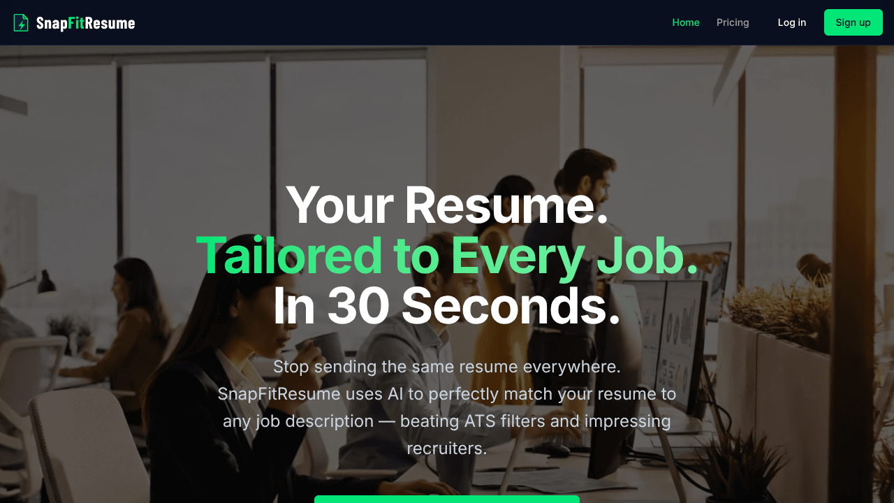 SnapFitResume