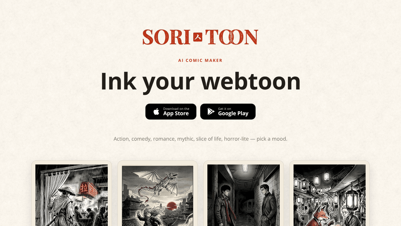 SoriToon: Ink Your Webtoon