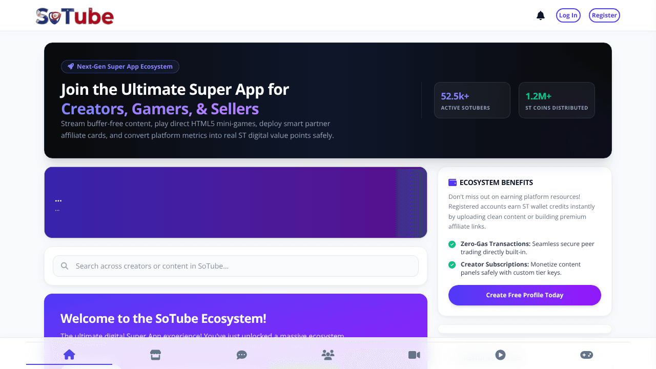 SoTube Ecosystem