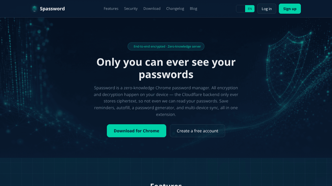Spassword - password manager