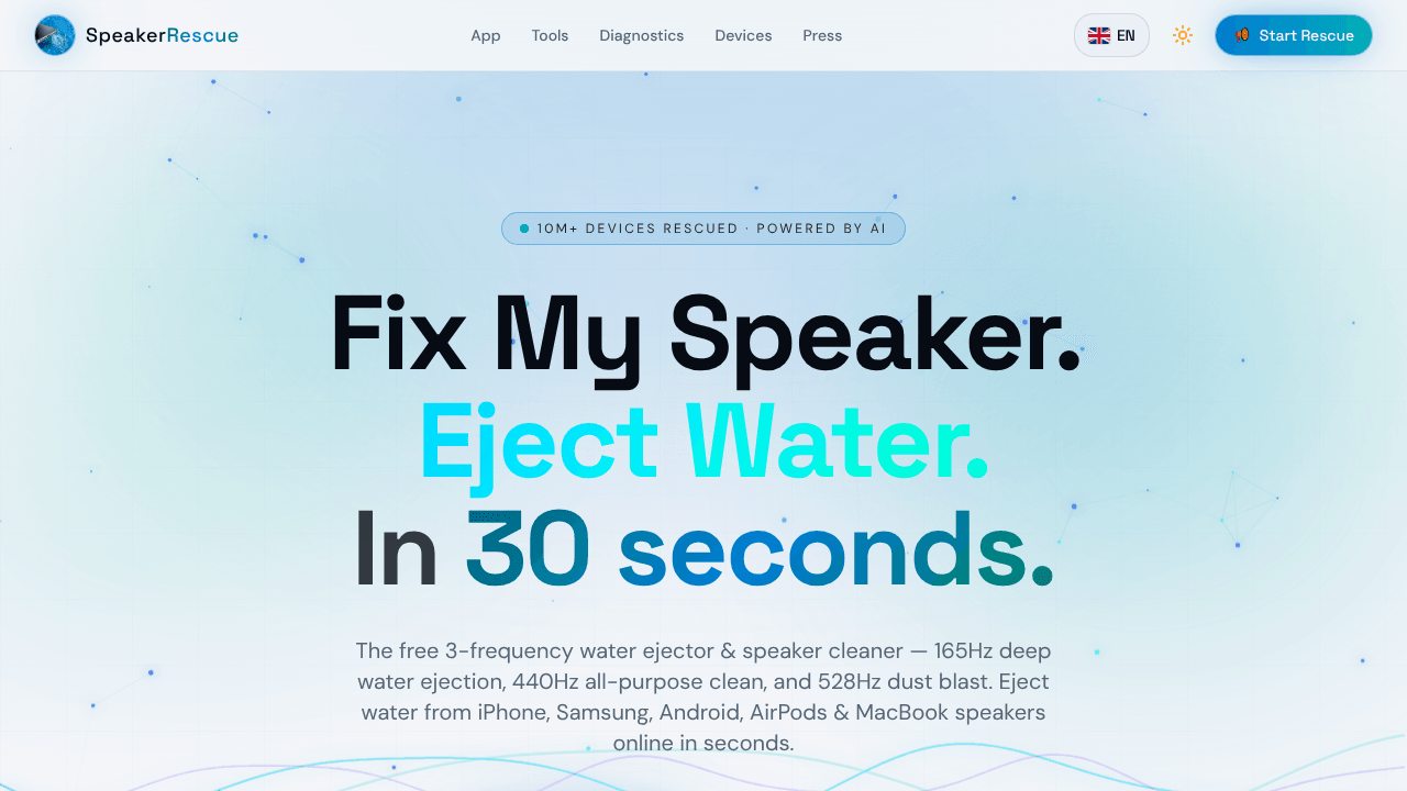 SpeakerRescue: Fix My Speaker