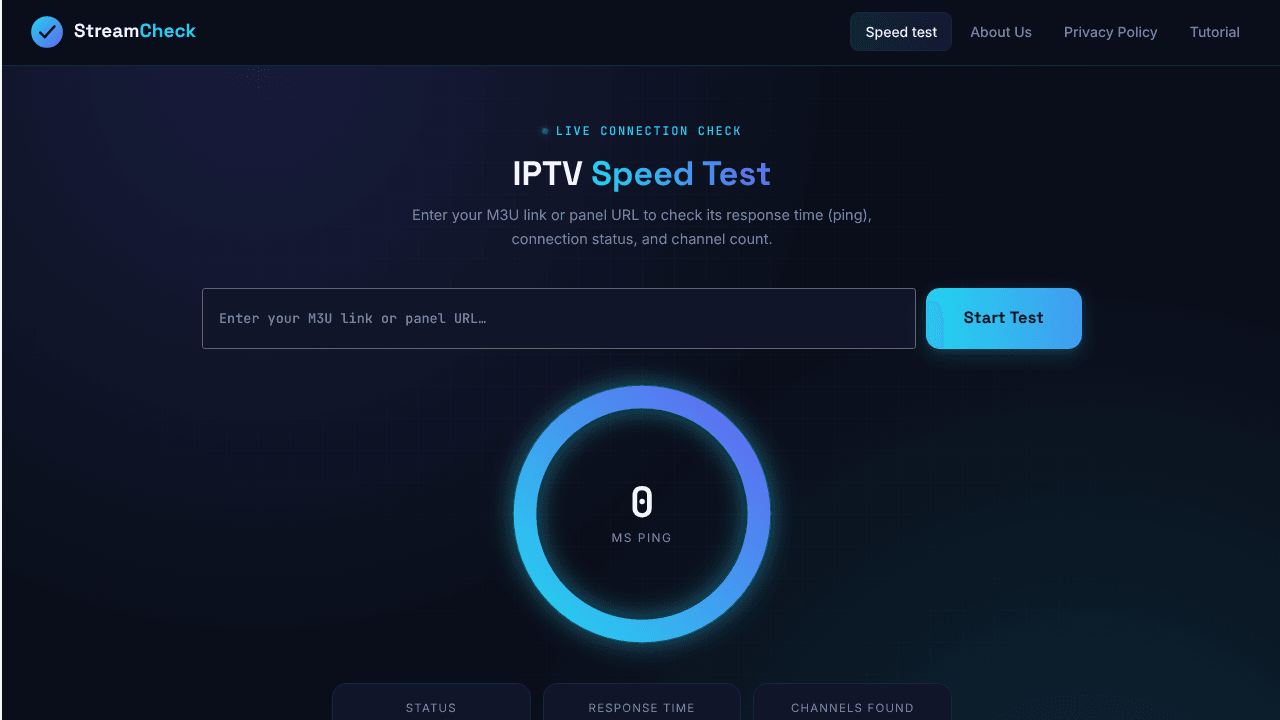 Speed Test Stream