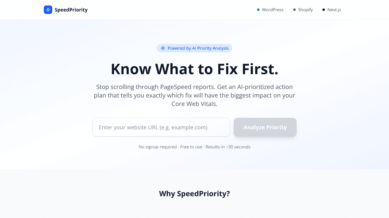 SpeedPriority