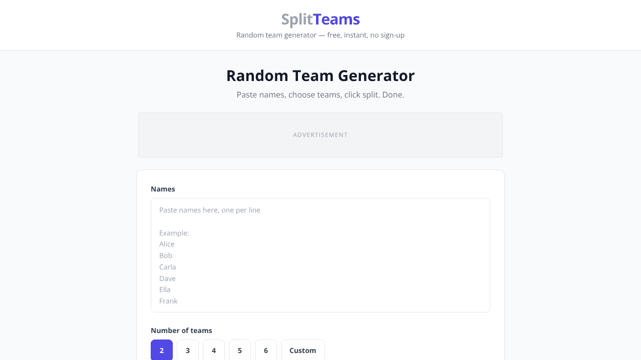 SplitTeams.com
