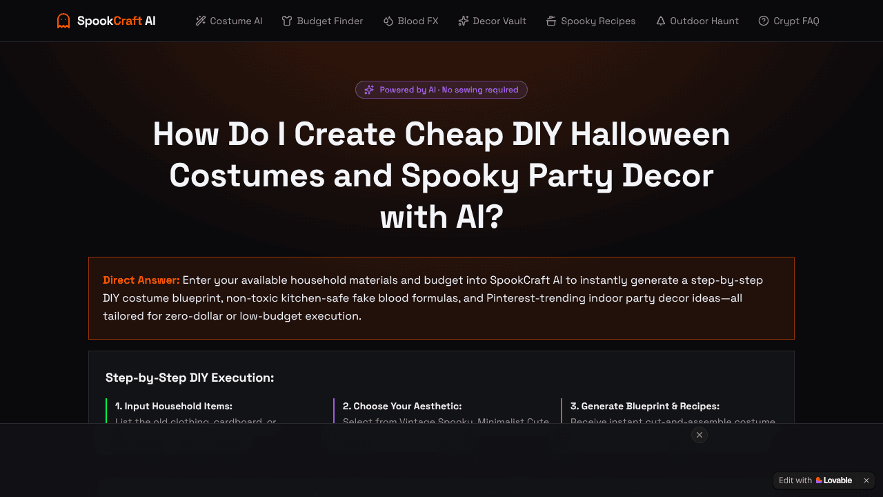 SpookCraft AI