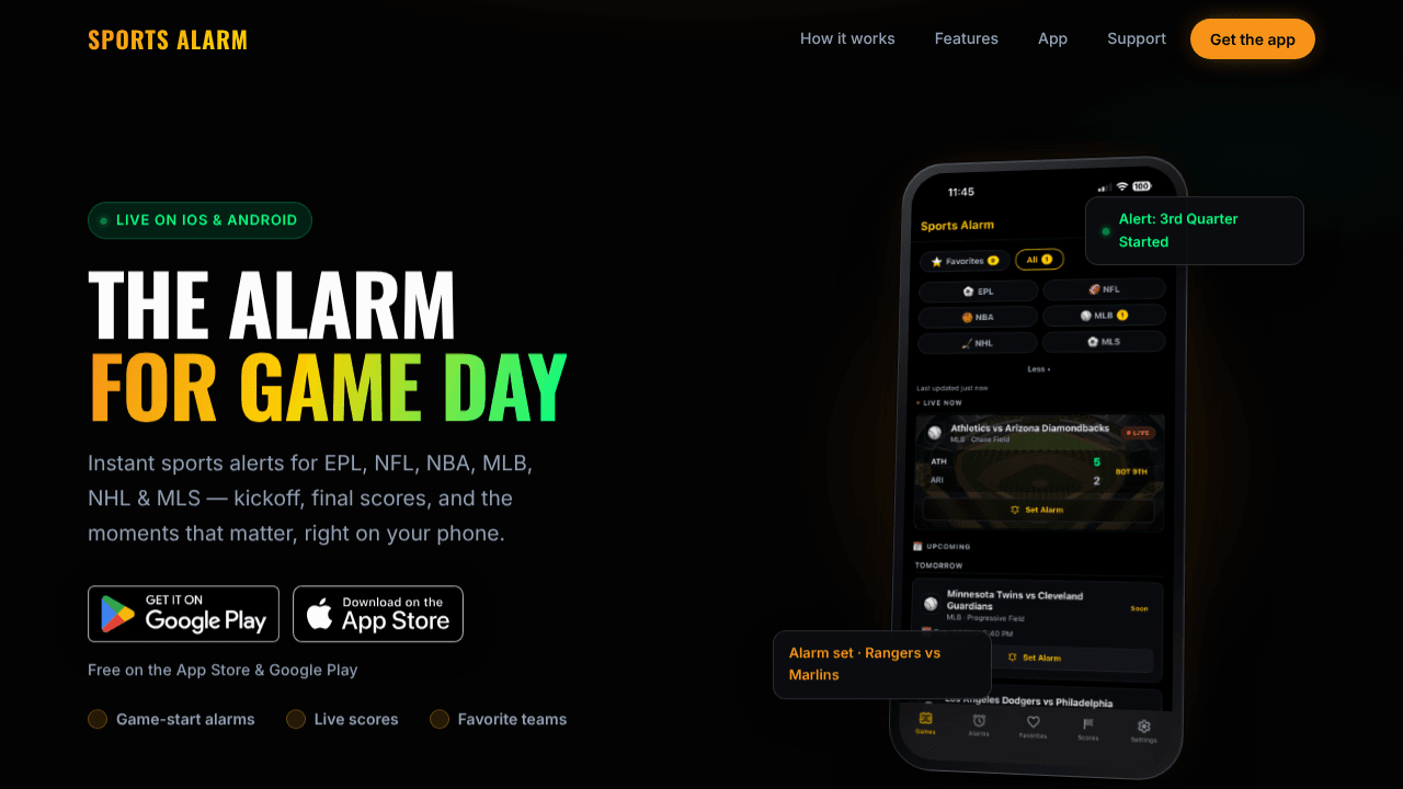 Sports Alarm