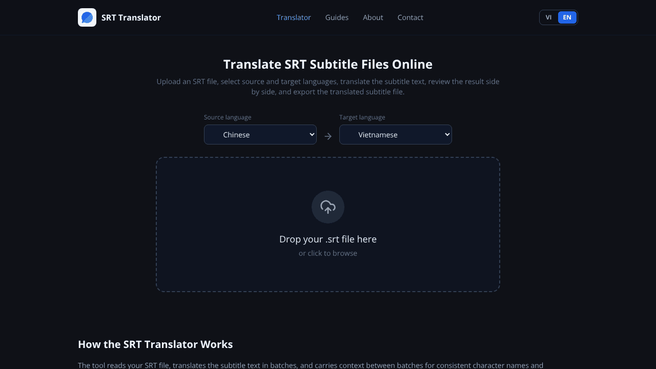 SRT Context-Aware Translator