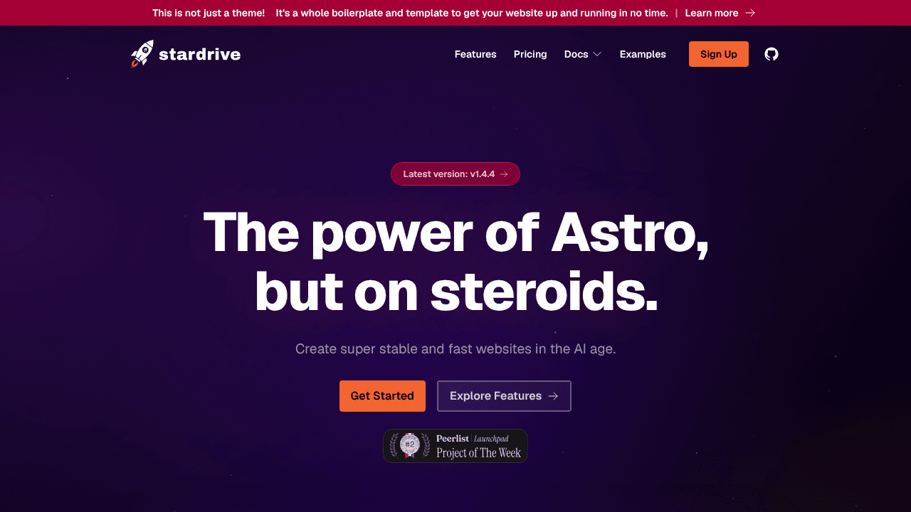 Stardrive - Free Astro Boilerplate