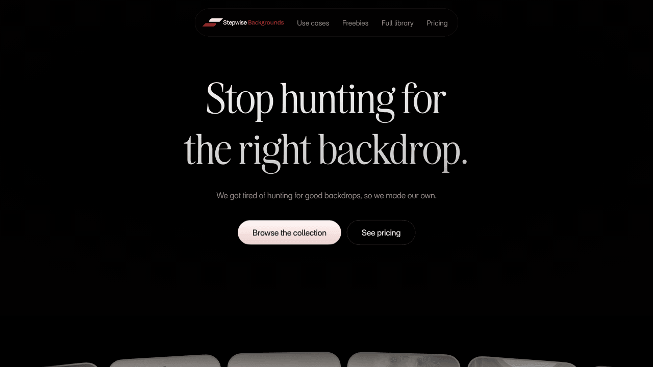 Stepwise Backgrounds