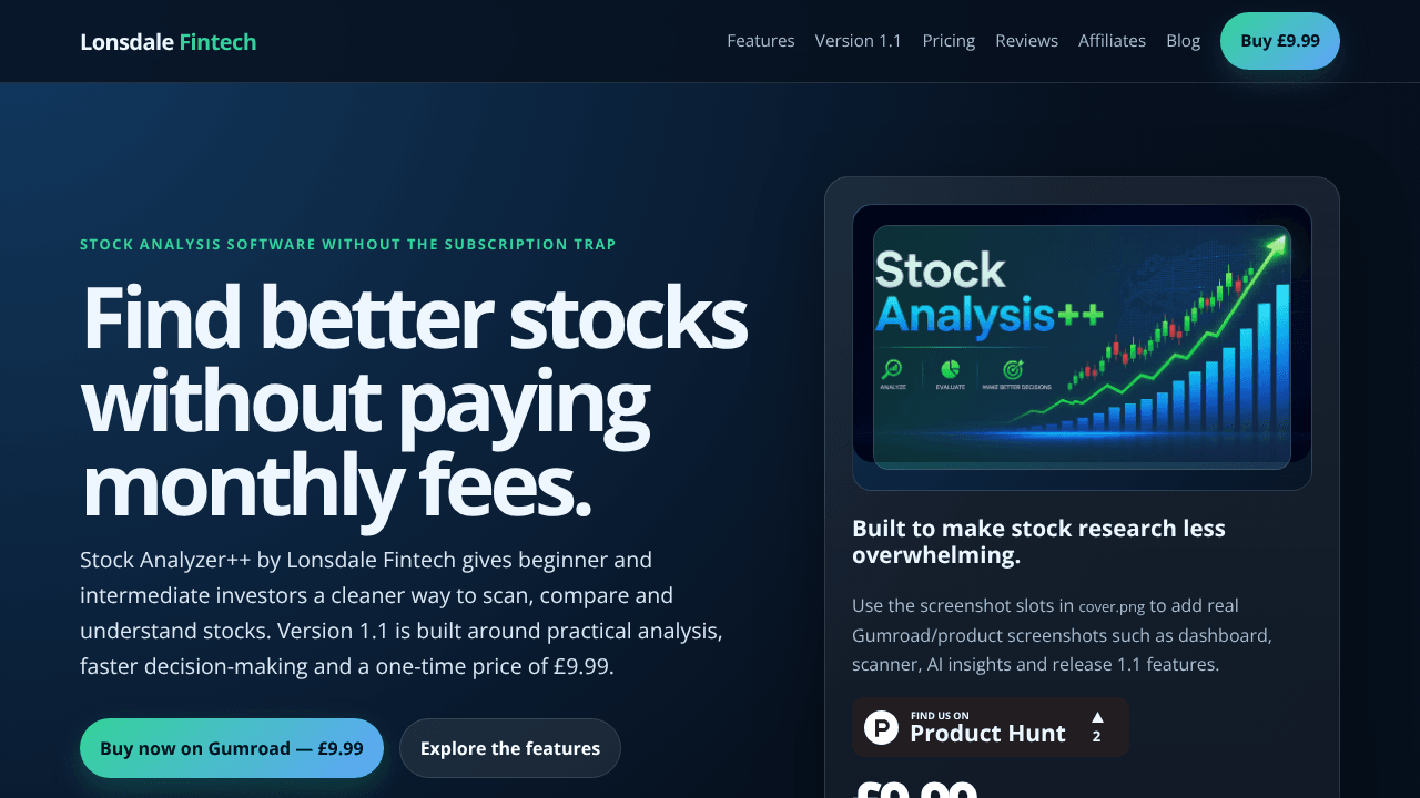 Stock Analyser++