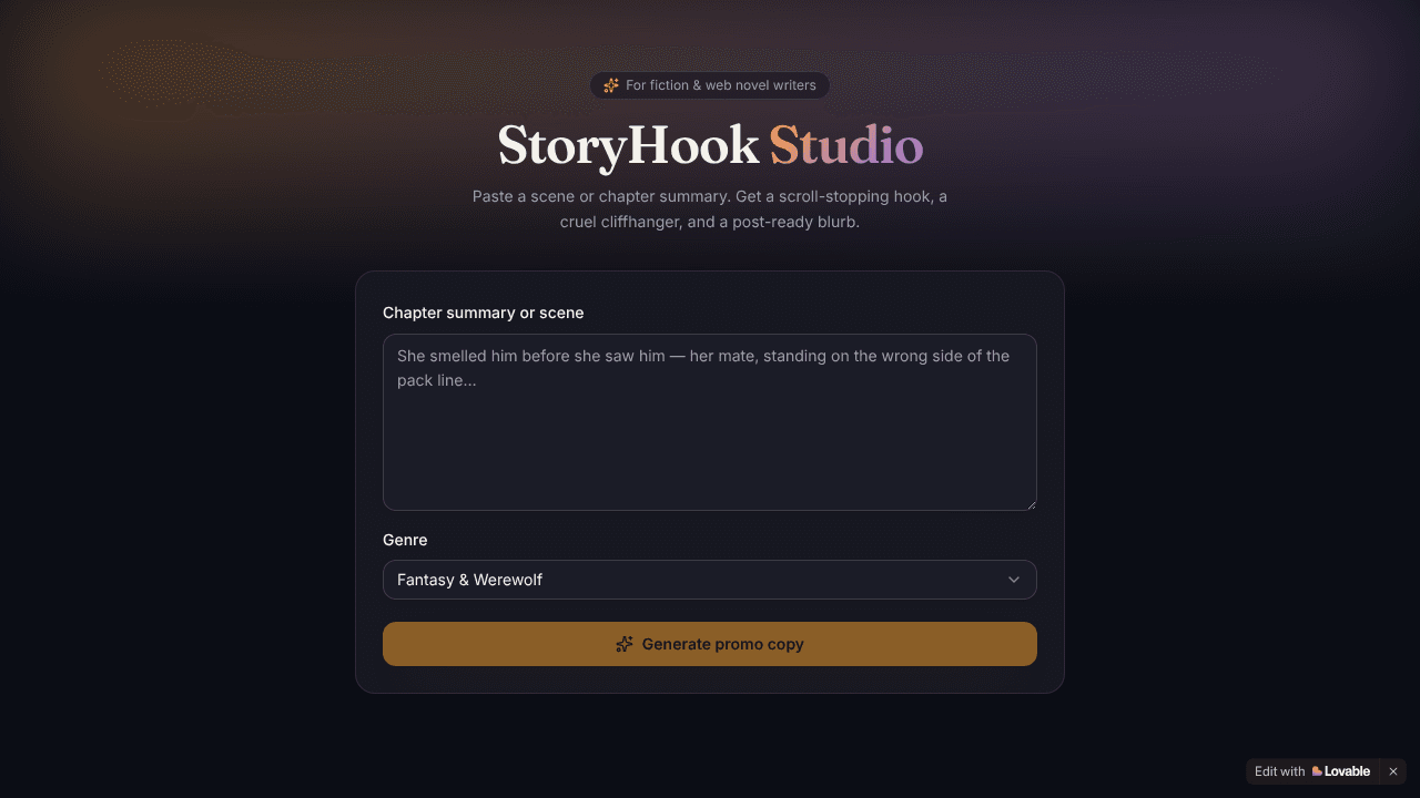 StoryHook Studio