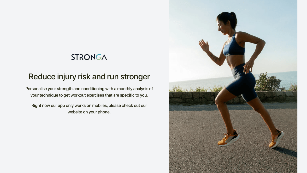 Stronga Running Analysis