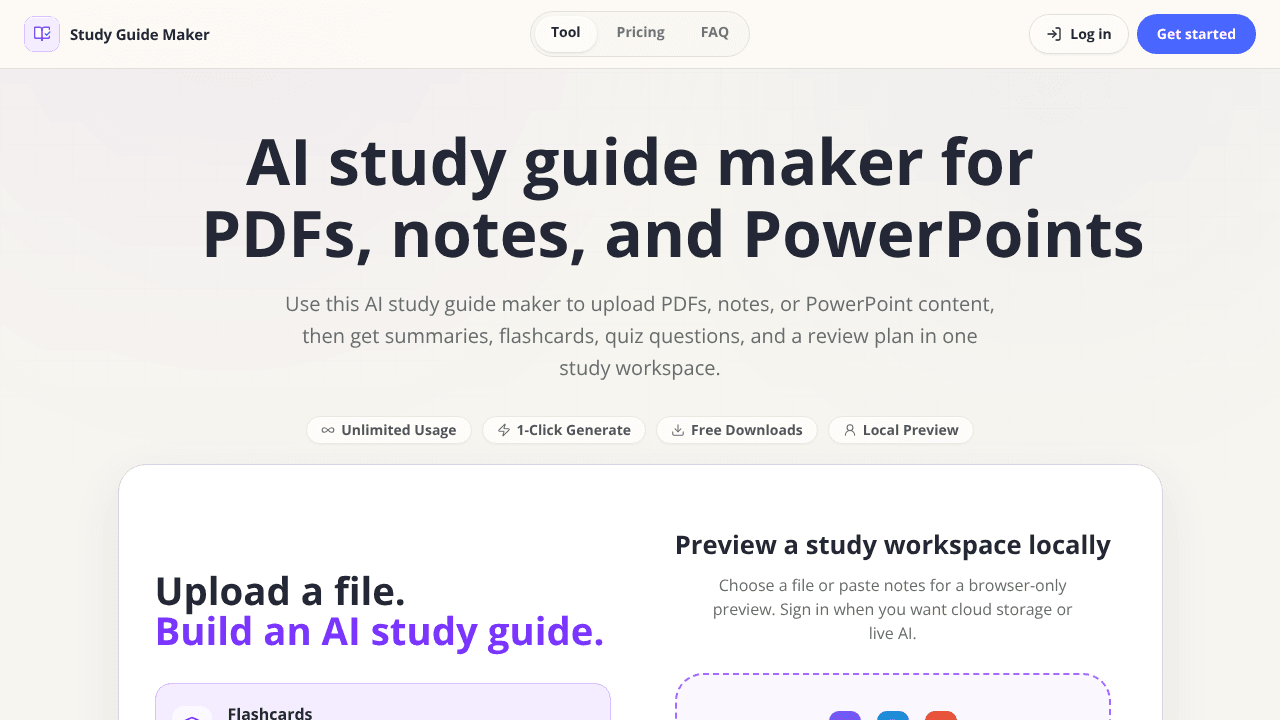 Study Guide Maker
