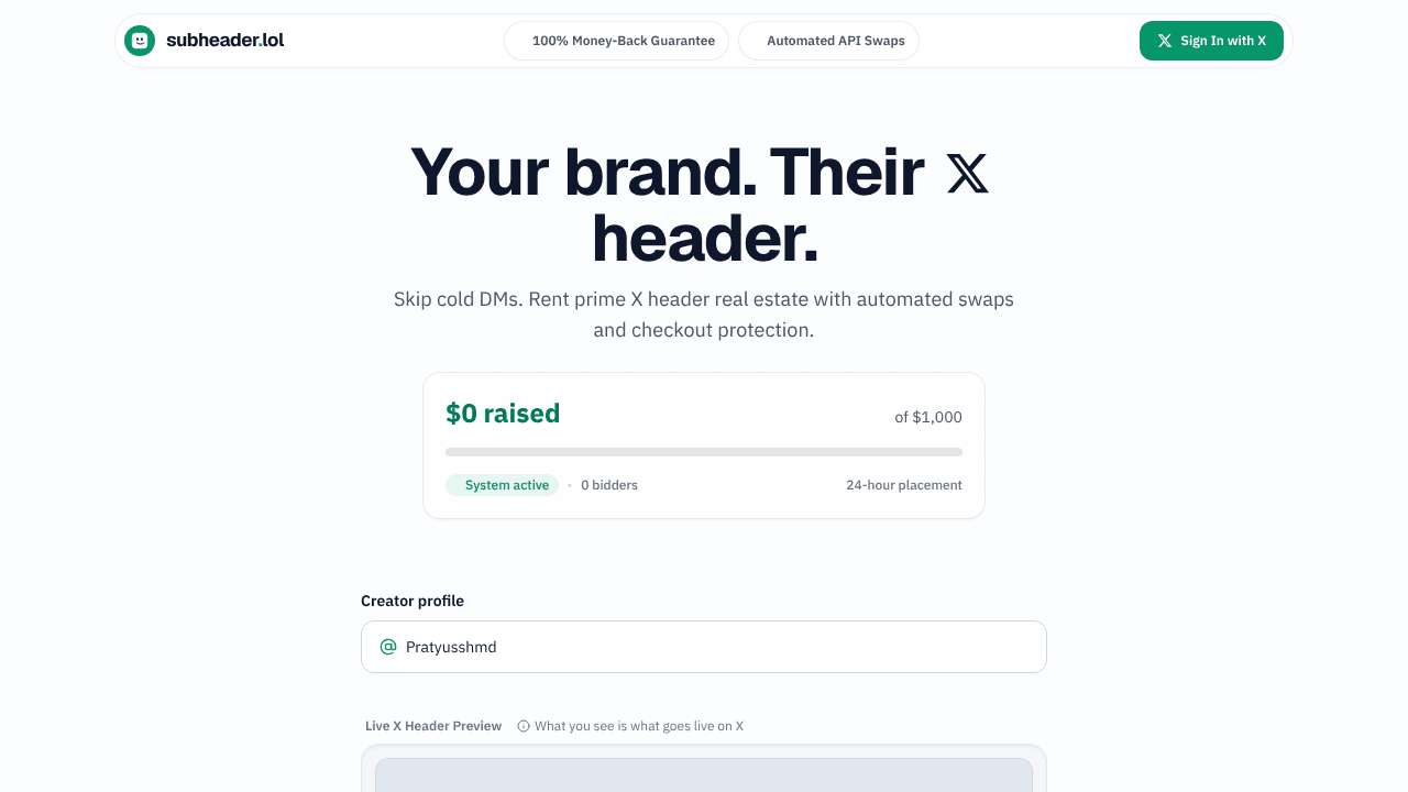 SubHeader