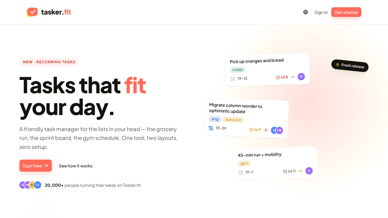 Tasker.fit