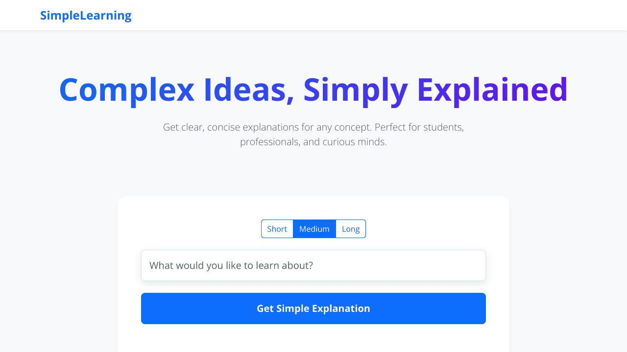 Teach me like I am Five