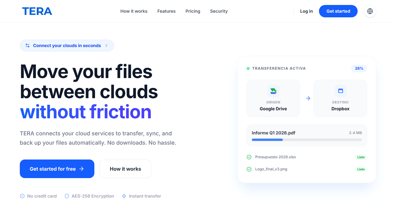 TERA — Multi-coud File Transfer
