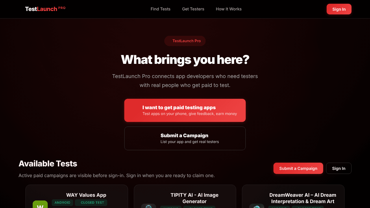 TestLaunch Pro