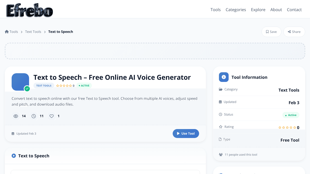 Text to Speech – Online Tool