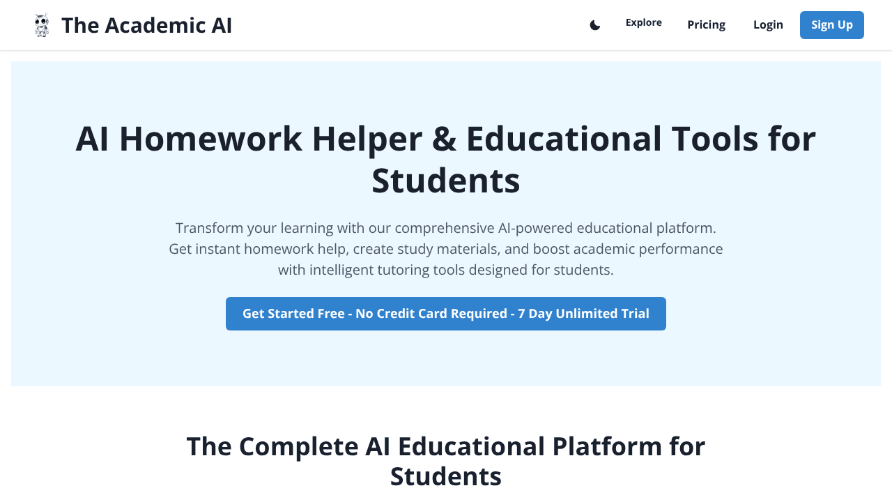 The Academic AI
