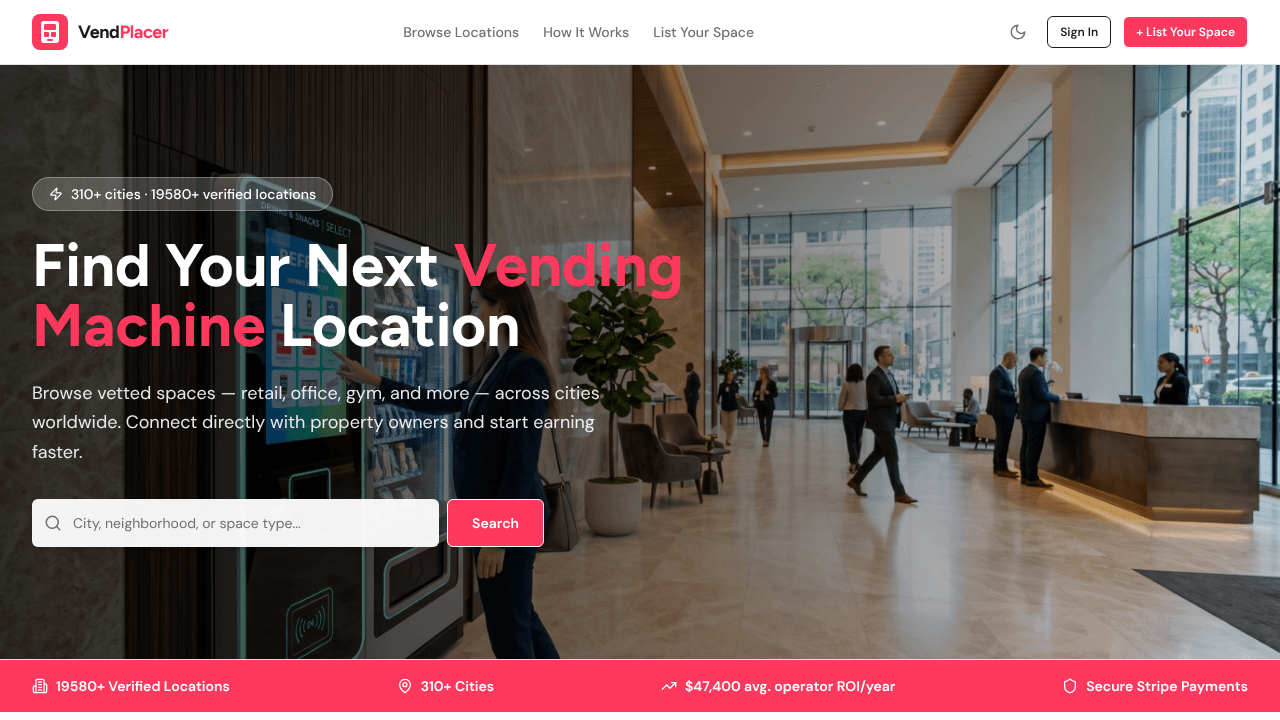 The Airbnb for Vending Machine Placement