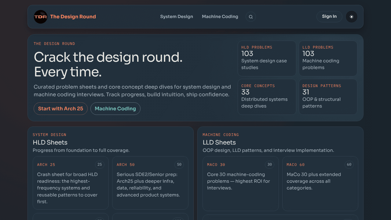 The Design Round